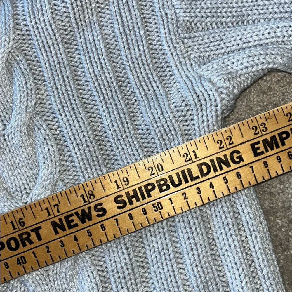 Banana Republic Gray Cable Knit Cardigan Open Front Size Small - Picture 9 of 9